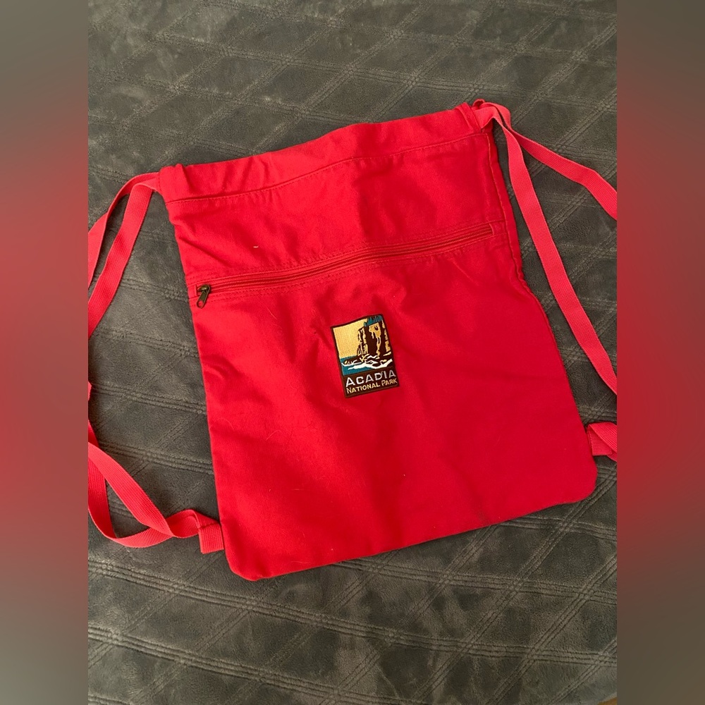 Acadia National Park Drawstring Zipper Bag